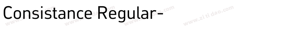 Consistance Regular字体转换